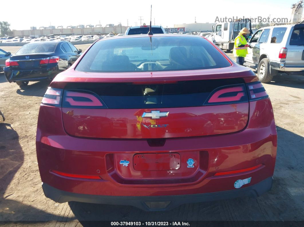 2013 Chevrolet Volt   Красный vin: 1G1RH6E47DU149799