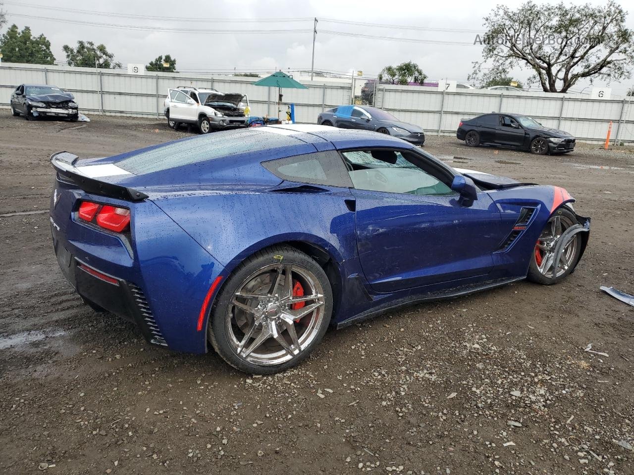 2017 Chevrolet Corvette Grand Sport 3lt Blue vin: 1G1Y12D71H5100523