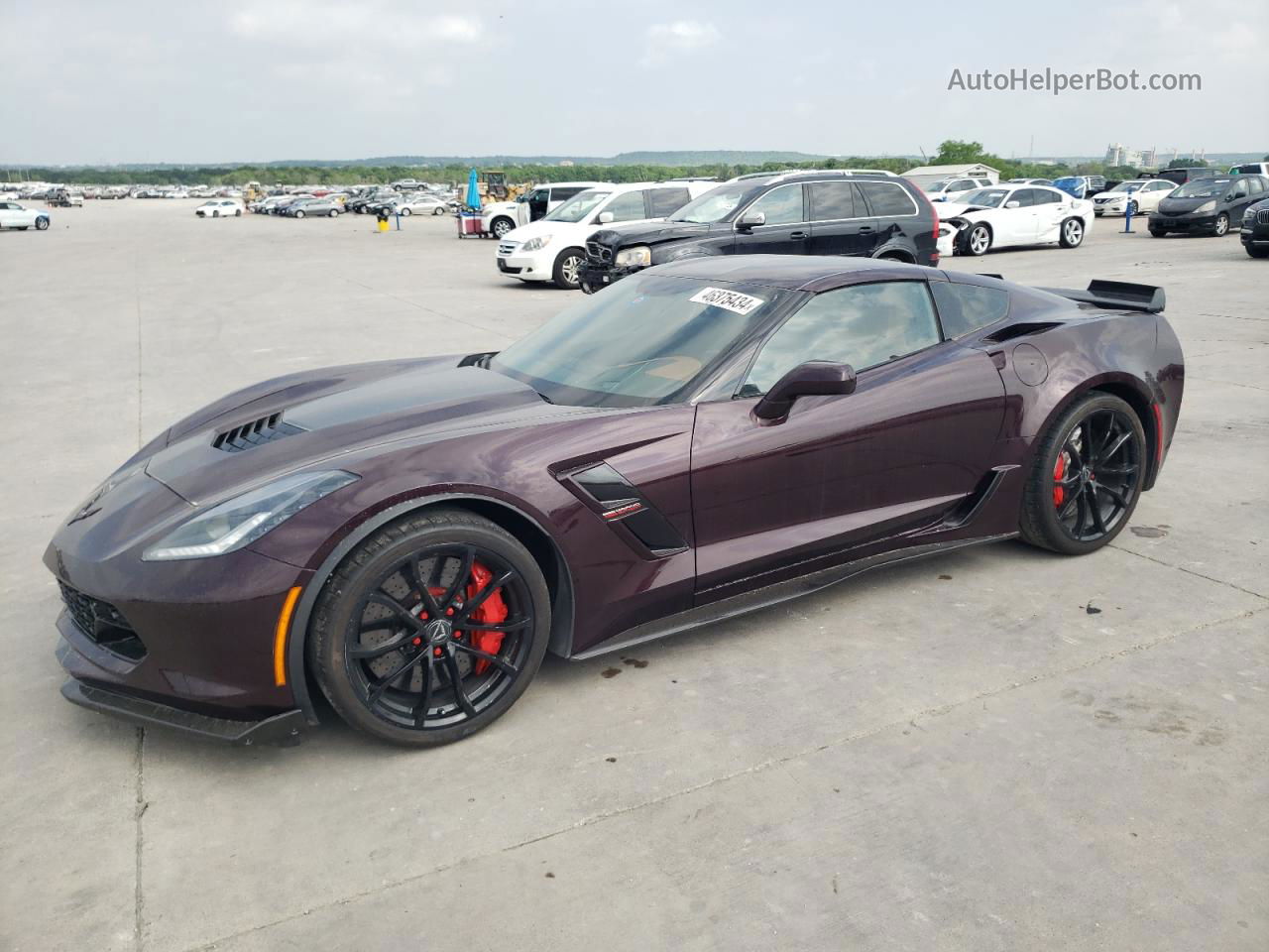 2017 Chevrolet Corvette Grand Sport 3lt Фиолетовый vin: 1G1Y12D71H5115779