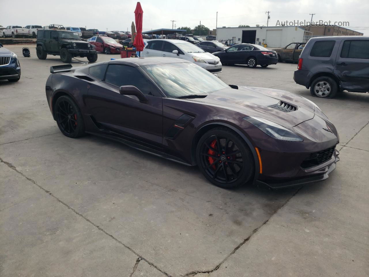 2017 Chevrolet Corvette Grand Sport 3lt Фиолетовый vin: 1G1Y12D71H5115779