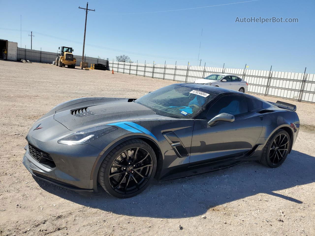 2017 Chevrolet Corvette Grand Sport 3lt Gray vin: 1G1Y12D71H5300835