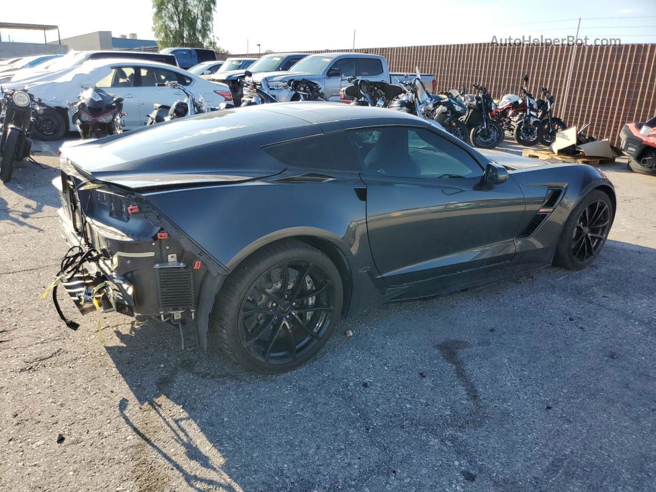 2017 Chevrolet Corvette Grand Sport 3lt Gray vin: 1G1Y12D73H5109496