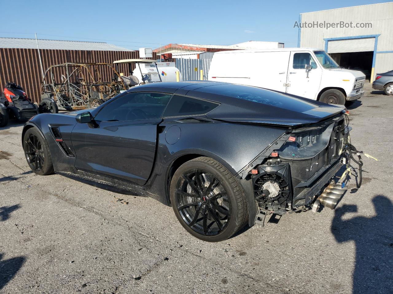 2017 Chevrolet Corvette Grand Sport 3lt Gray vin: 1G1Y12D73H5109496