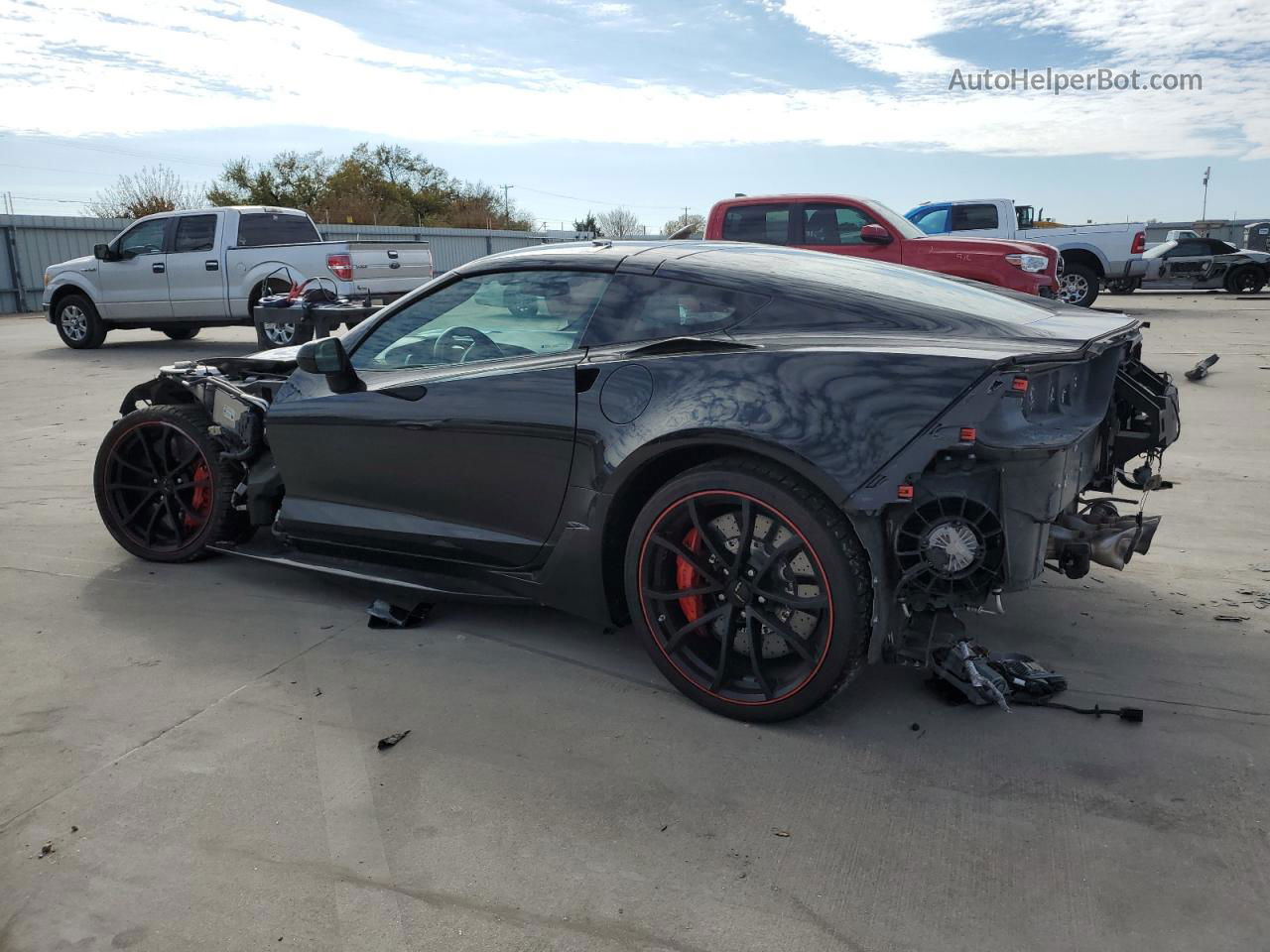 2017 Chevrolet Corvette Grand Sport 3lt Black vin: 1G1Y12D75H5120533