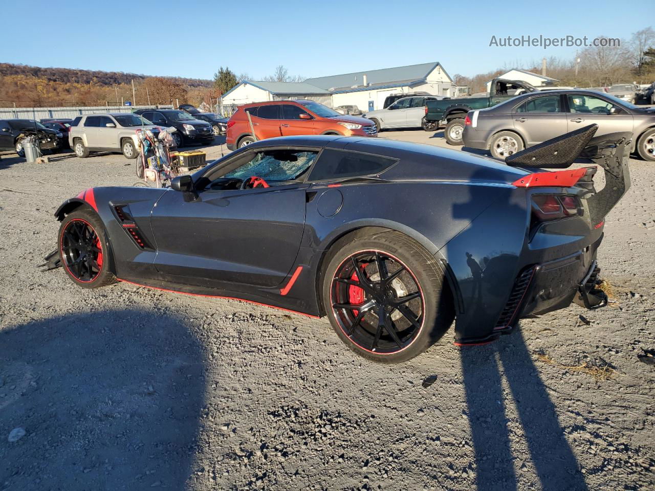 2017 Chevrolet Corvette Grand Sport 3lt Black vin: 1G1Y12D78H5102334