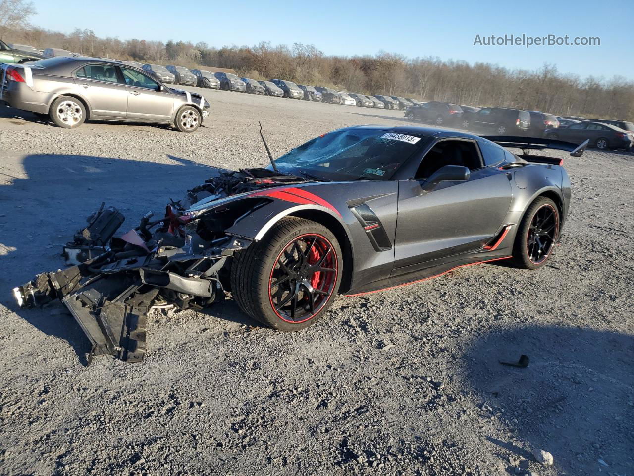 2017 Chevrolet Corvette Grand Sport 3lt Черный vin: 1G1Y12D78H5102334