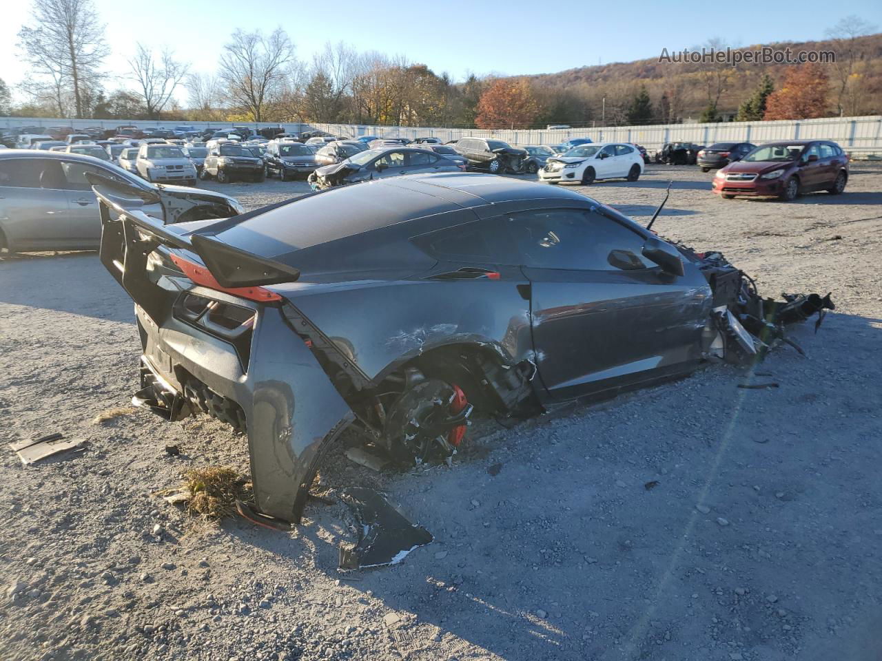 2017 Chevrolet Corvette Grand Sport 3lt Black vin: 1G1Y12D78H5102334