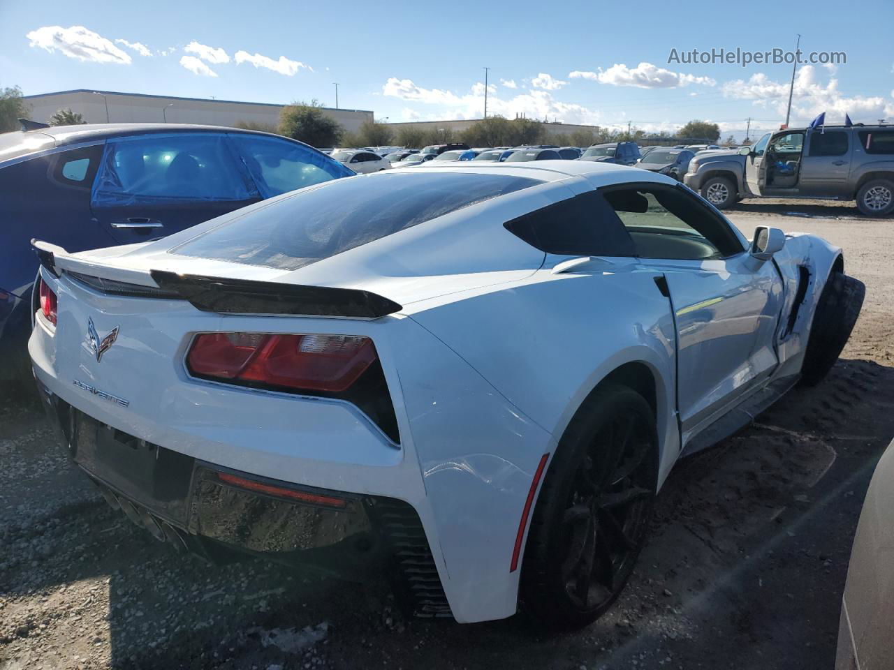 2017 Chevrolet Corvette Grand Sport 3lt White vin: 1G1Y12D79H5104948