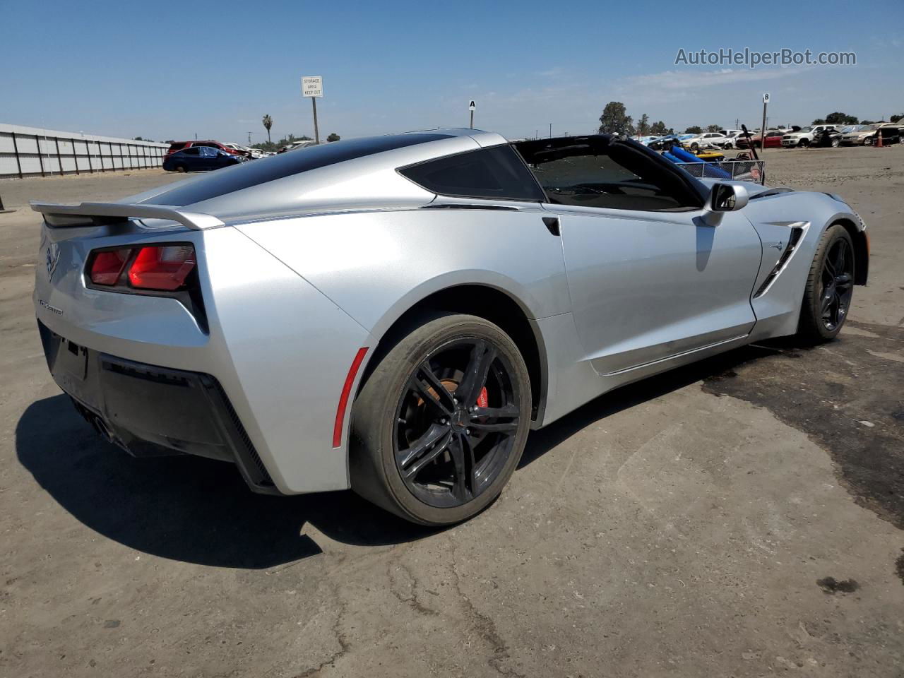 2017 Chevrolet Corvette Stingray 1lt Silver vin: 1G1YA2D70H5112808