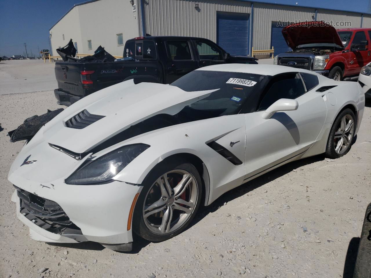 2017 Chevrolet Corvette Stingray 1lt White vin: 1G1YA2D7XH5104392