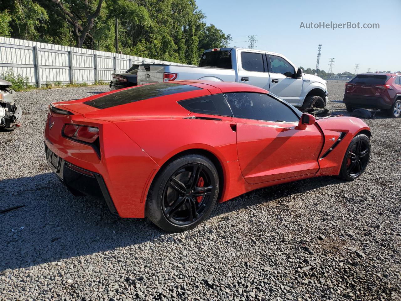 2017 Chevrolet Corvette Stingray 1lt Red vin: 1G1YB2D70H5123580