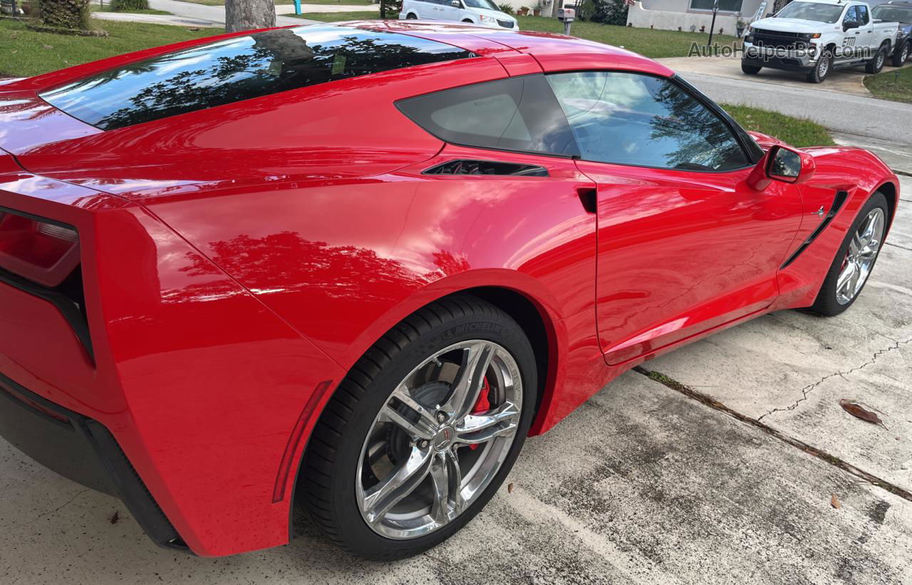 2017 Chevrolet Corvette Stingray 1lt Красный vin: 1G1YB2D70H5123949