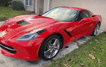 2017 Chevrolet Corvette Stingray 1lt Red vin: 1G1YB2D70H5123949