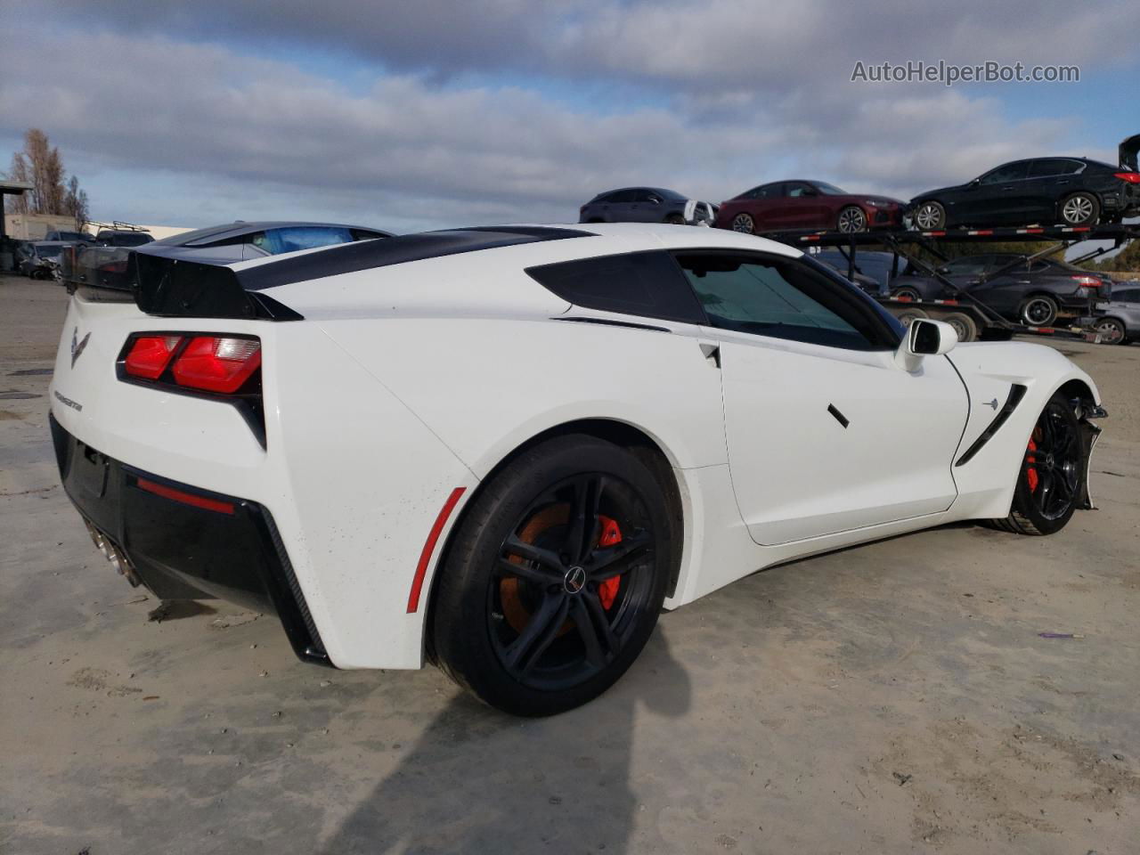 2017 Chevrolet Corvette Stingray 1lt White vin: 1G1YB2D71H5109235