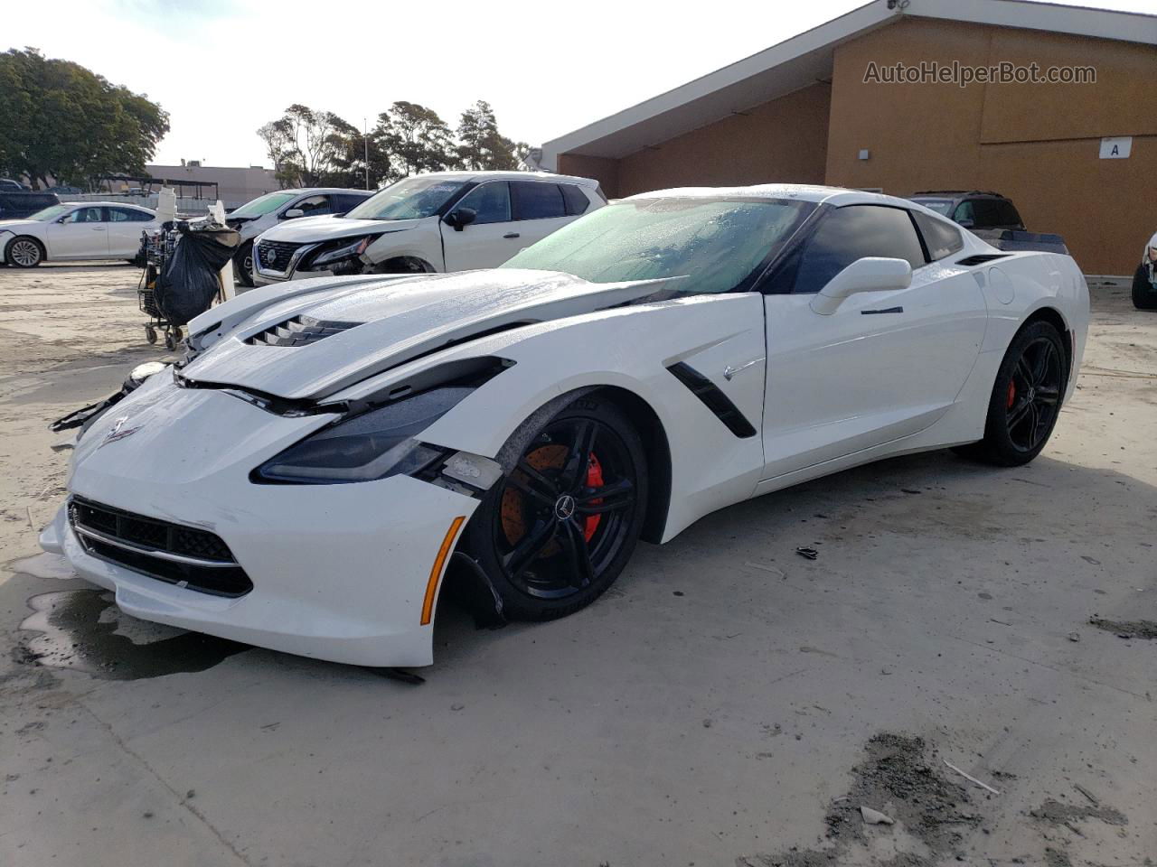 2017 Chevrolet Corvette Stingray 1lt White vin: 1G1YB2D71H5109235