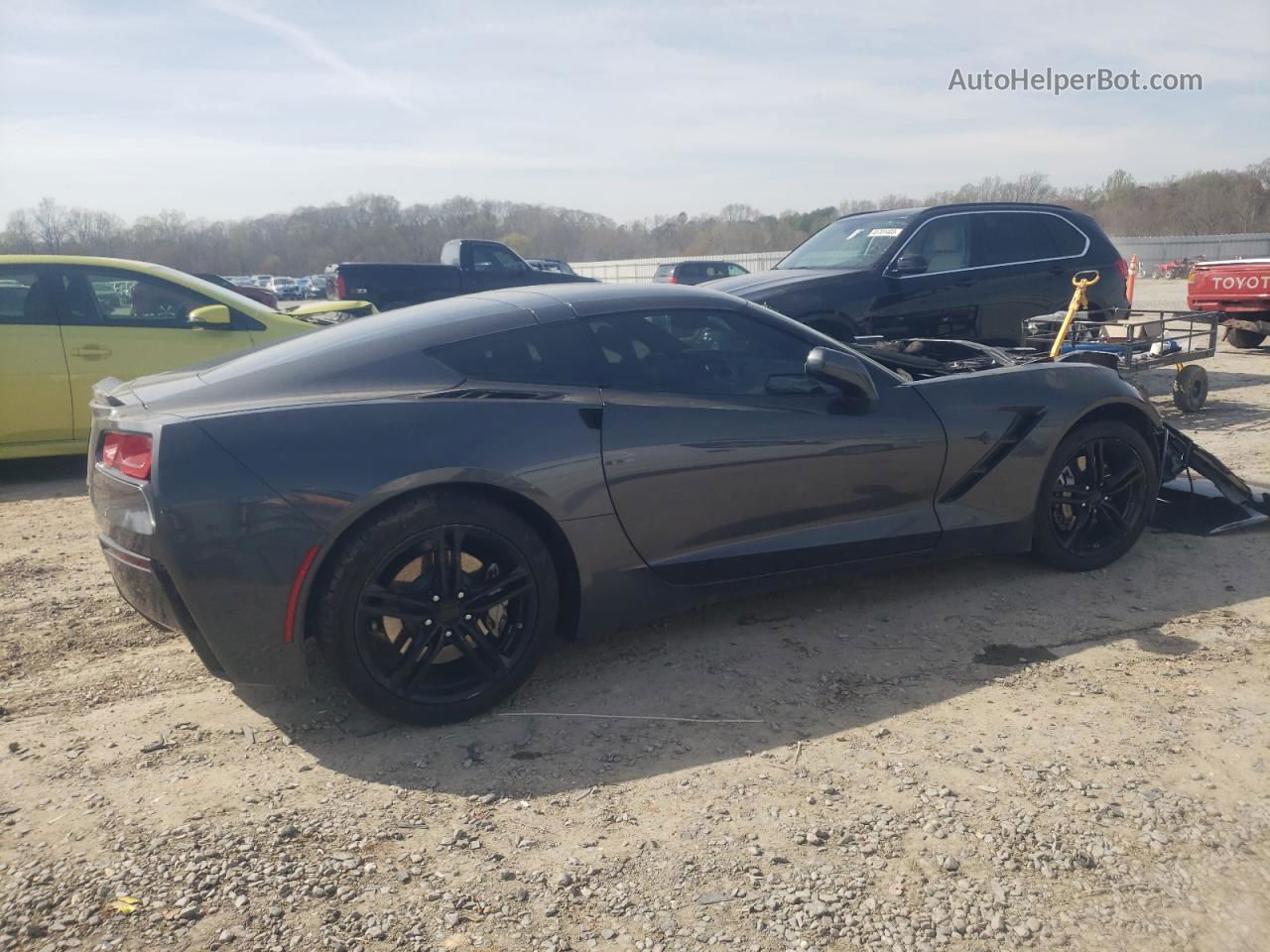 2017 Chevrolet Corvette Stingray 1lt Gray vin: 1G1YB2D71H5120252