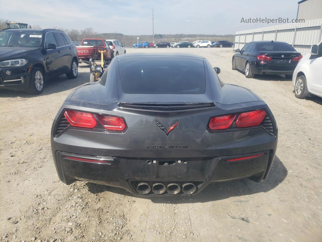 2017 Chevrolet Corvette Stingray 1lt Серый vin: 1G1YB2D71H5120252