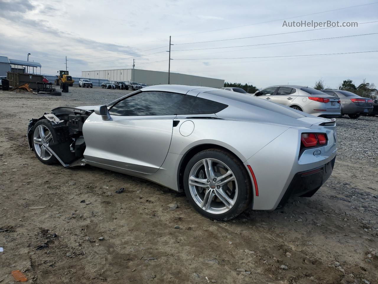 2017 Chevrolet Corvette Stingray 1lt Серебряный vin: 1G1YB2D75H5122943