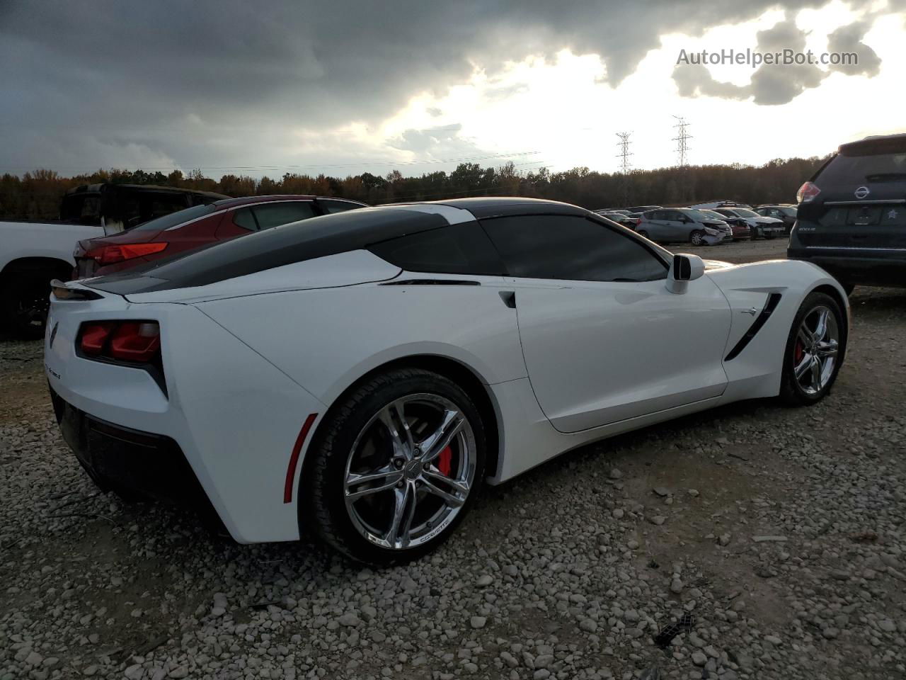 2017 Chevrolet Corvette Stingray 1lt White vin: 1G1YB2D77H5114603