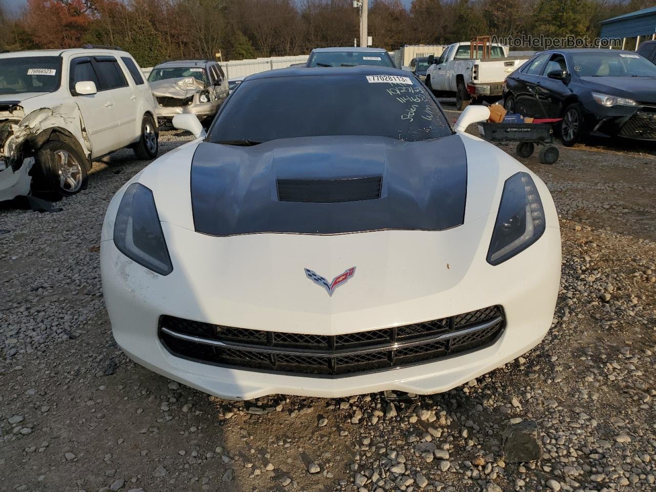2017 Chevrolet Corvette Stingray 1lt White vin: 1G1YB2D77H5114603