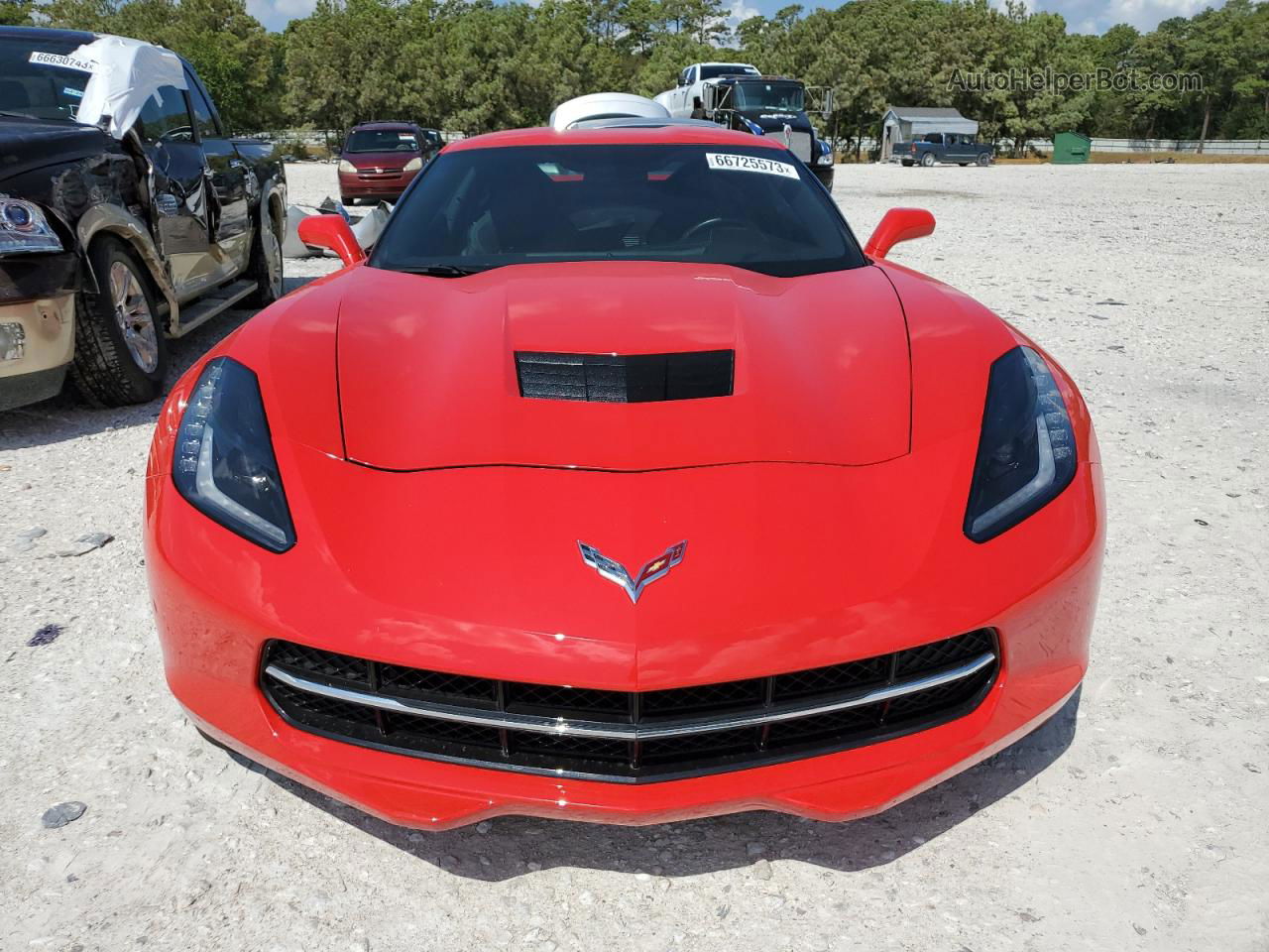 2017 Chevrolet Corvette Stingray 1lt Red vin: 1G1YB2D78H5123858