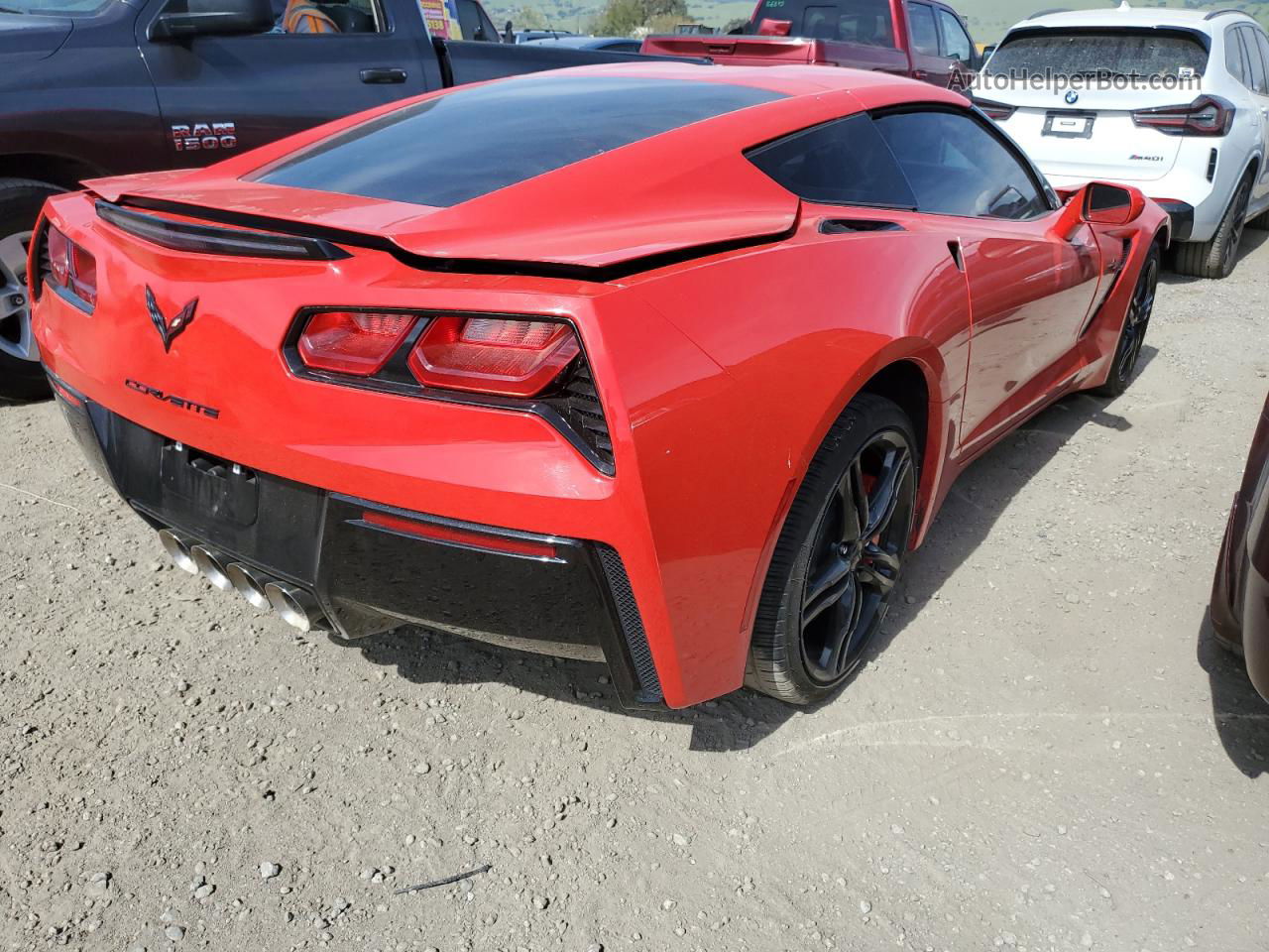 2017 Chevrolet Corvette Stingray 1lt Red vin: 1G1YB2D79H5108947