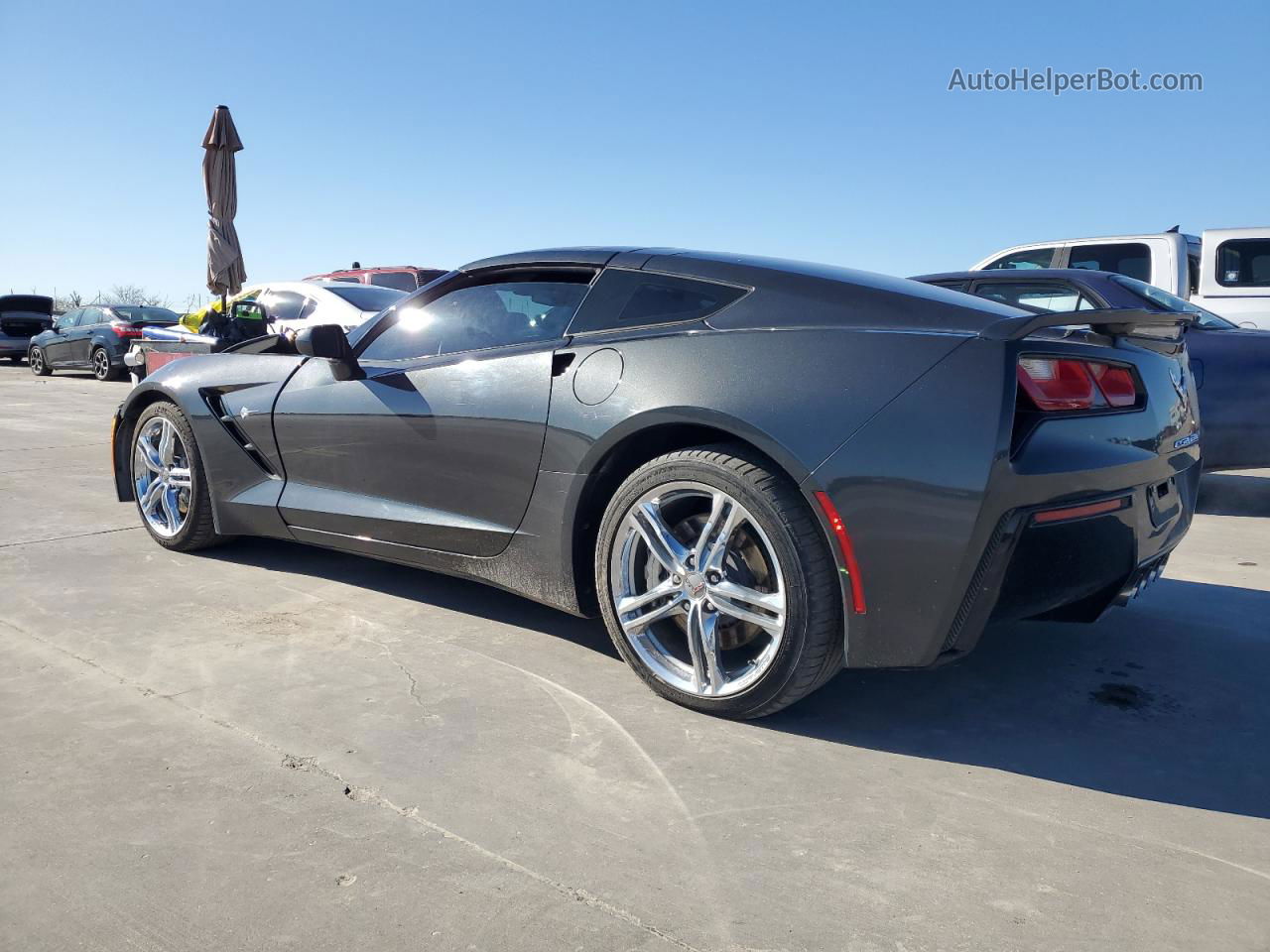 2017 Chevrolet Corvette Stingray 1lt Серый vin: 1G1YB2D7XH5108987