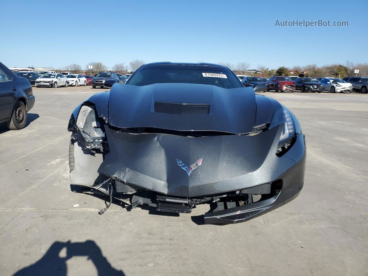 2017 Chevrolet Corvette Stingray 1lt Серый vin: 1G1YB2D7XH5108987