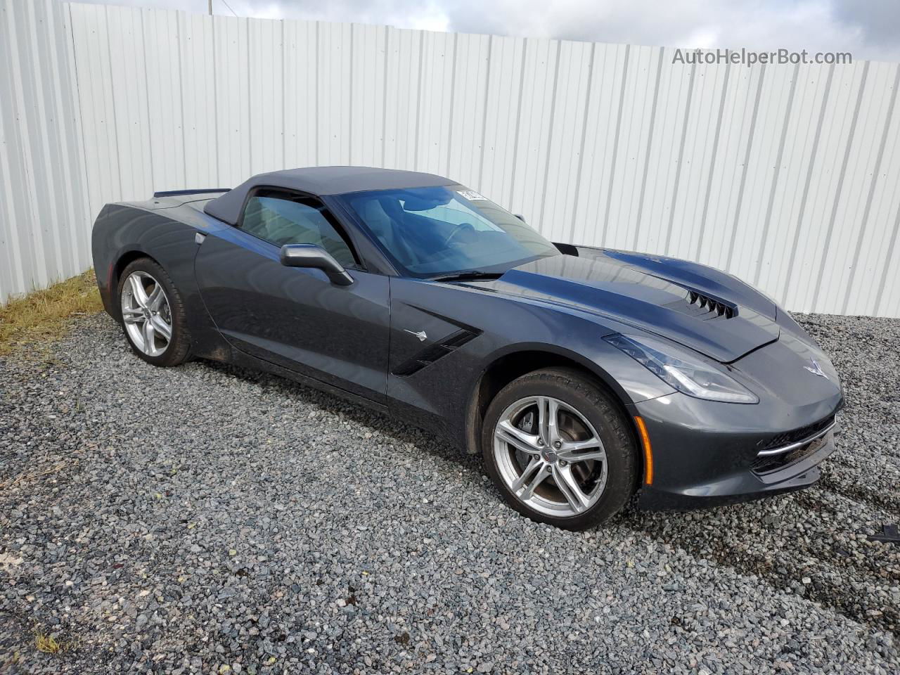 2017 Chevrolet Corvette Stingray 1lt Gray vin: 1G1YB3D7XH5121387