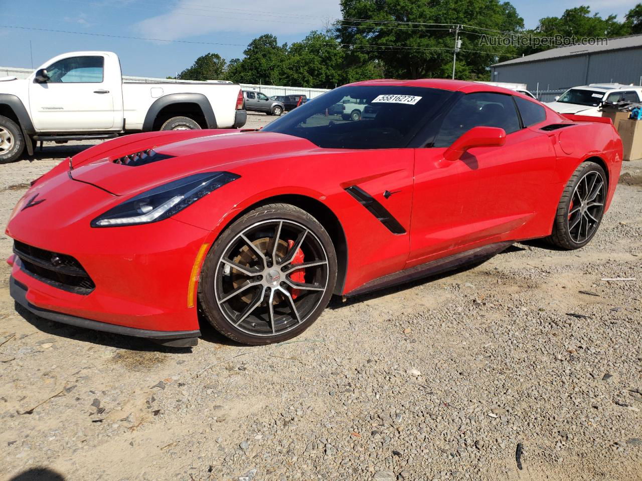 2017 Chevrolet Corvette Stingray 2lt Red vin: 1G1YD2D71H5113280