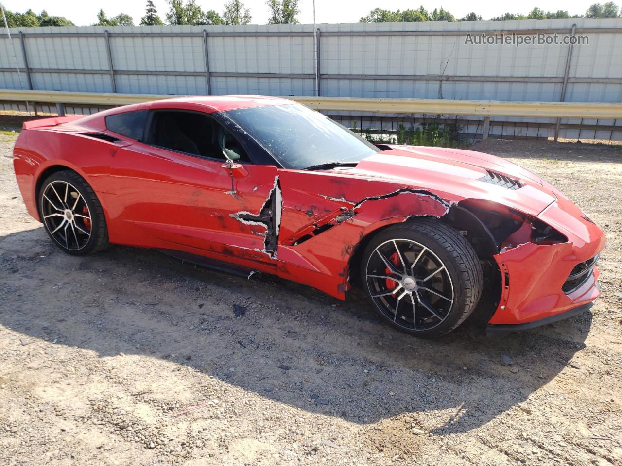 2017 Chevrolet Corvette Stingray 2lt Red vin: 1G1YD2D71H5113280