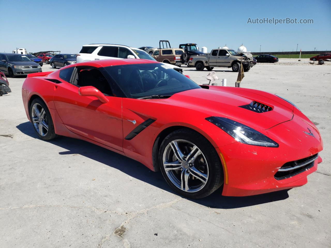 2017 Chevrolet Corvette Stingray 2lt Red vin: 1G1YD2D74H5102046