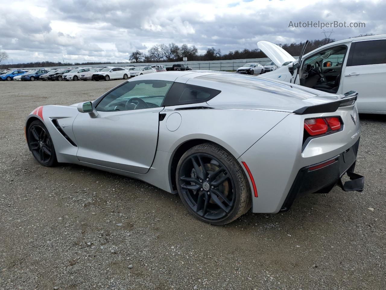 2017 Chevrolet Corvette Stingray 3lt Silver vin: 1G1YF2D79H5114395