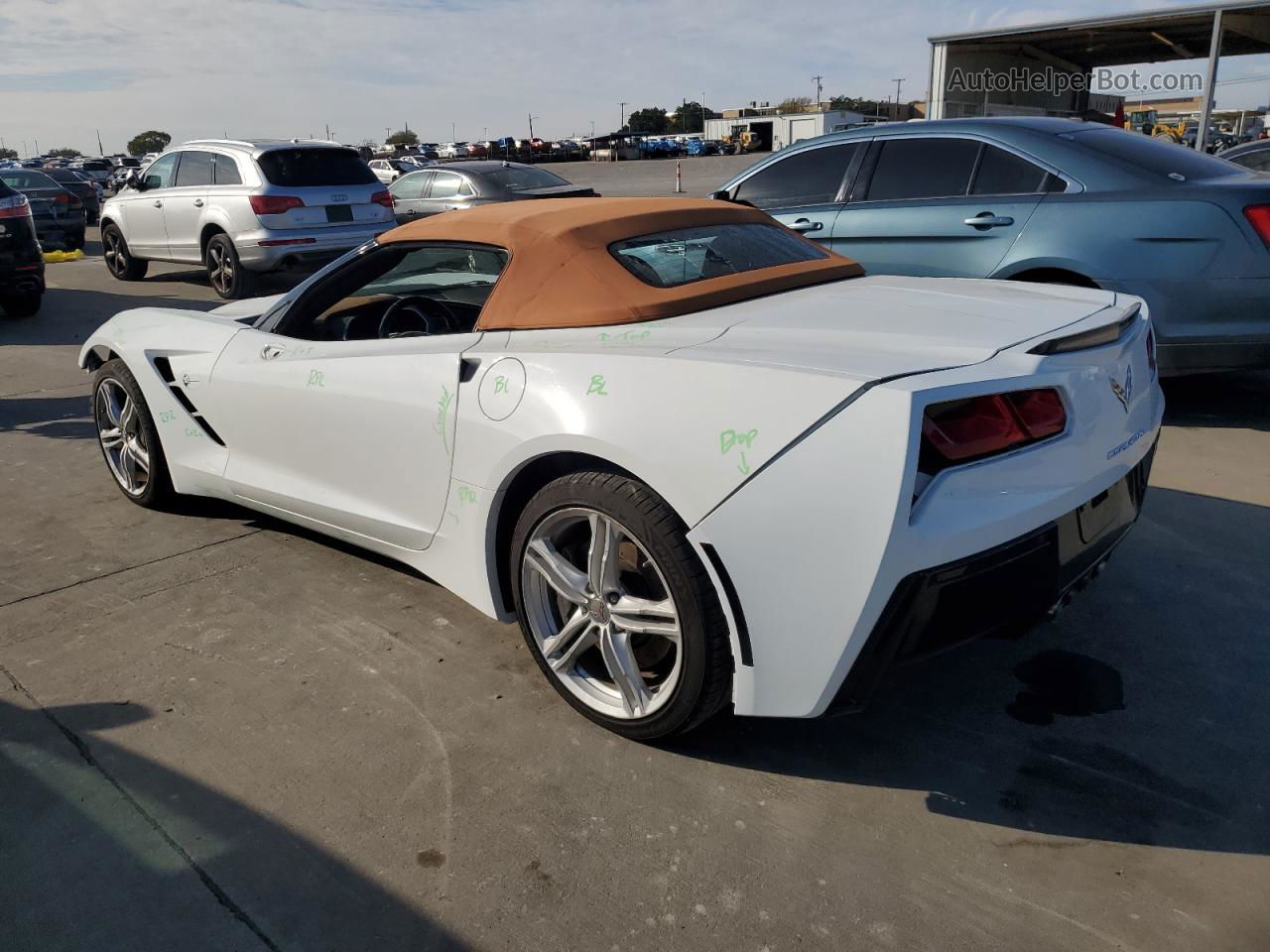 2017 Chevrolet Corvette Stingray 3lt White vin: 1G1YF3D77H5106107