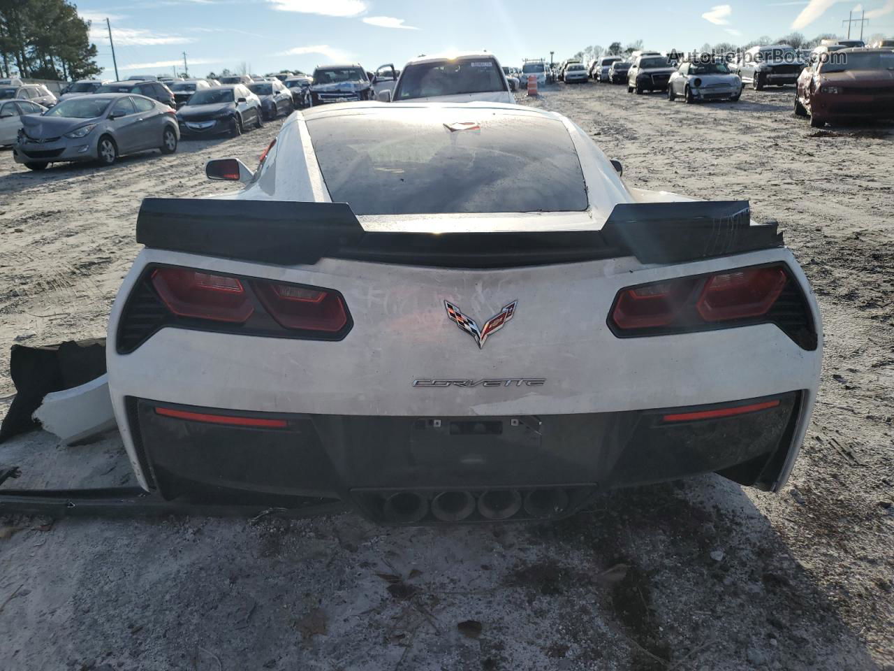 2017 Chevrolet Corvette Stingray Z51 1lt Белый vin: 1G1YH2D70H5103344