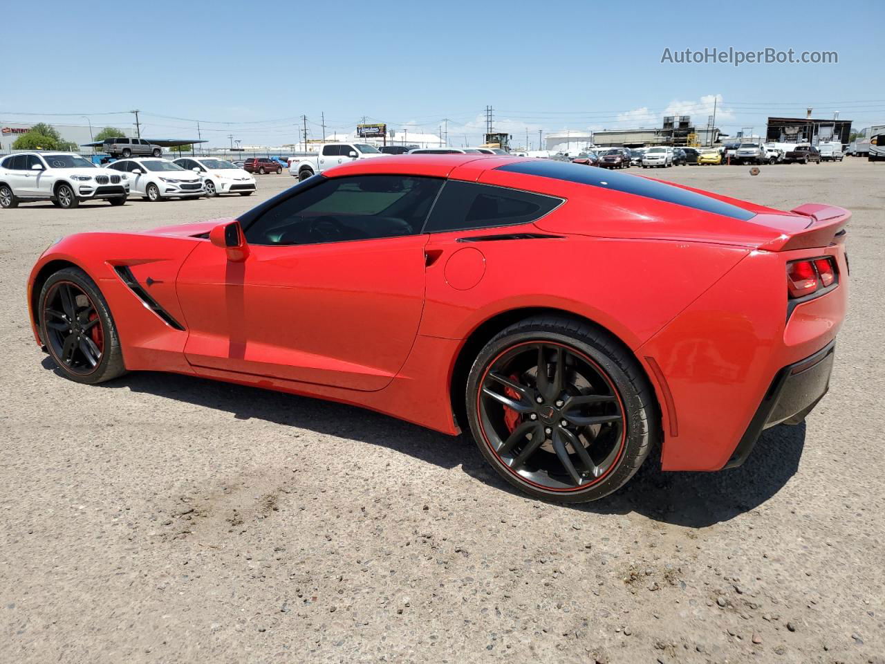 2017 Chevrolet Corvette Stingray Z51 1lt Red vin: 1G1YH2D73H5109753