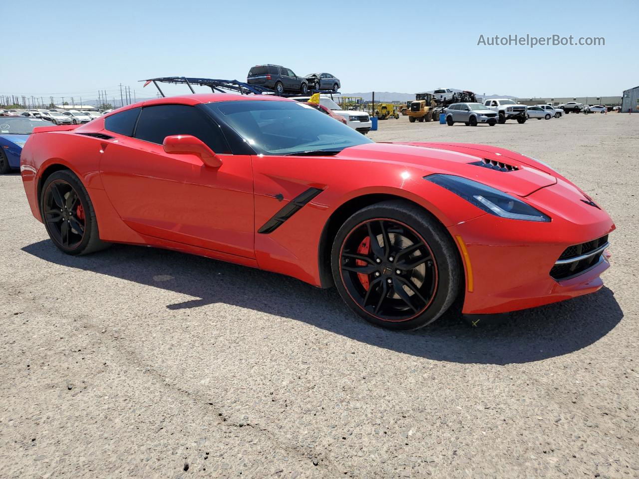 2017 Chevrolet Corvette Stingray Z51 1lt Red vin: 1G1YH2D73H5109753