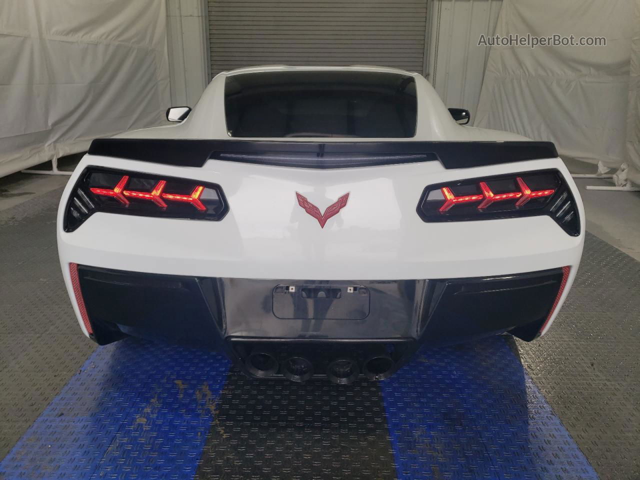 2017 Chevrolet Corvette Stingray Z51 1lt White vin: 1G1YH2D78H5105245