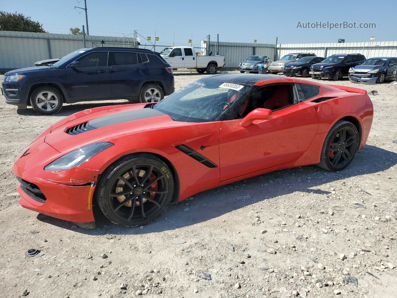 2017 Chevrolet Corvette Stingray Z51 2lt Красный vin: 1G1YK2D77H5120031