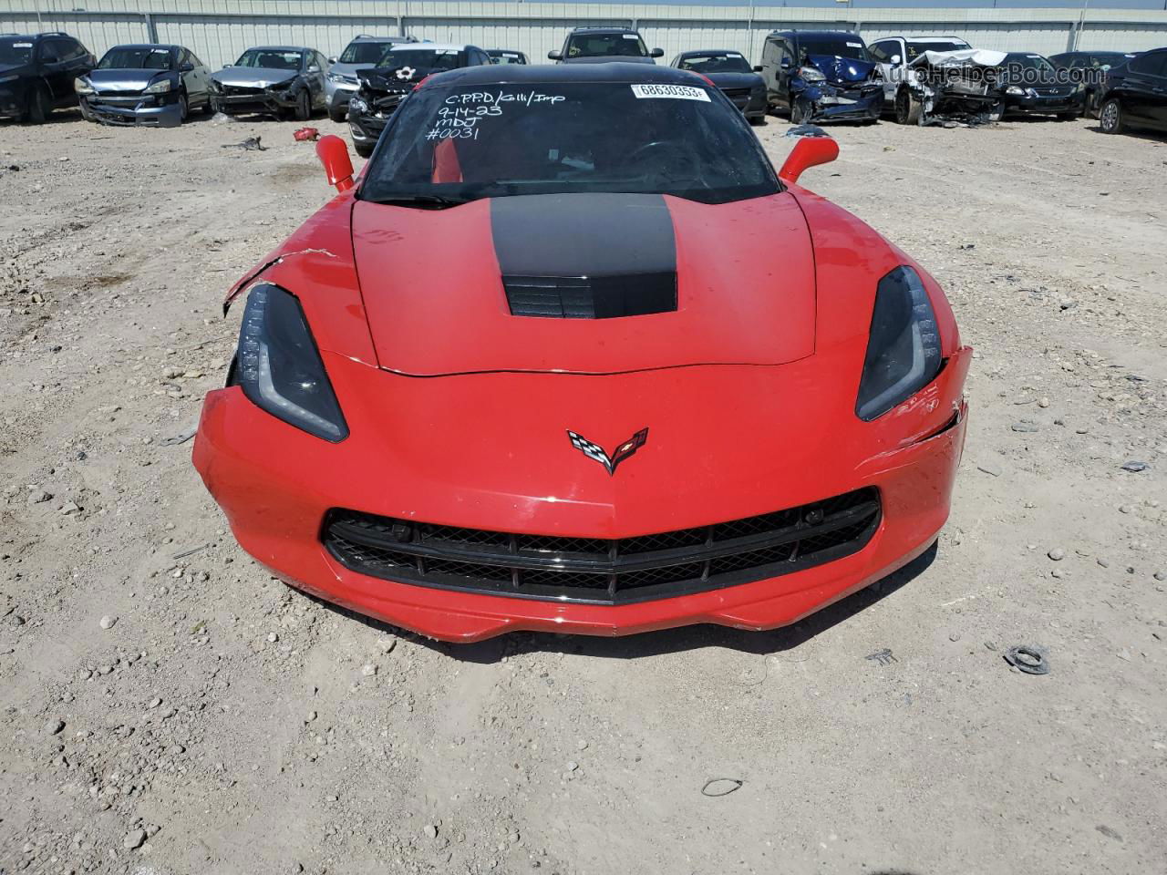 2017 Chevrolet Corvette Stingray Z51 2lt Red vin: 1G1YK2D77H5120031