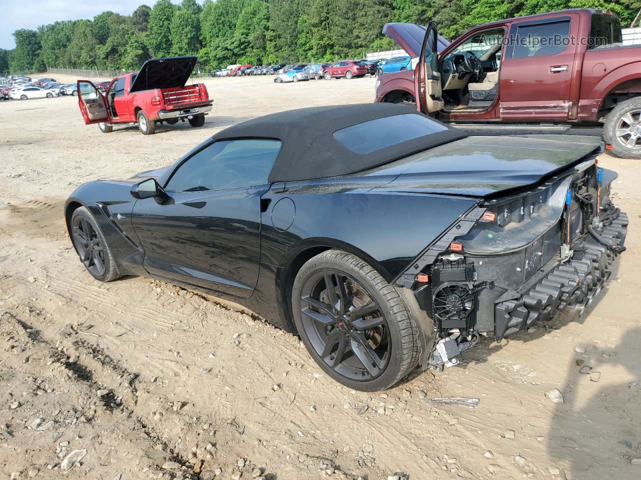 2017 Chevrolet Corvette Stingray Z51 2lt Black vin: 1G1YK3D75H5117859