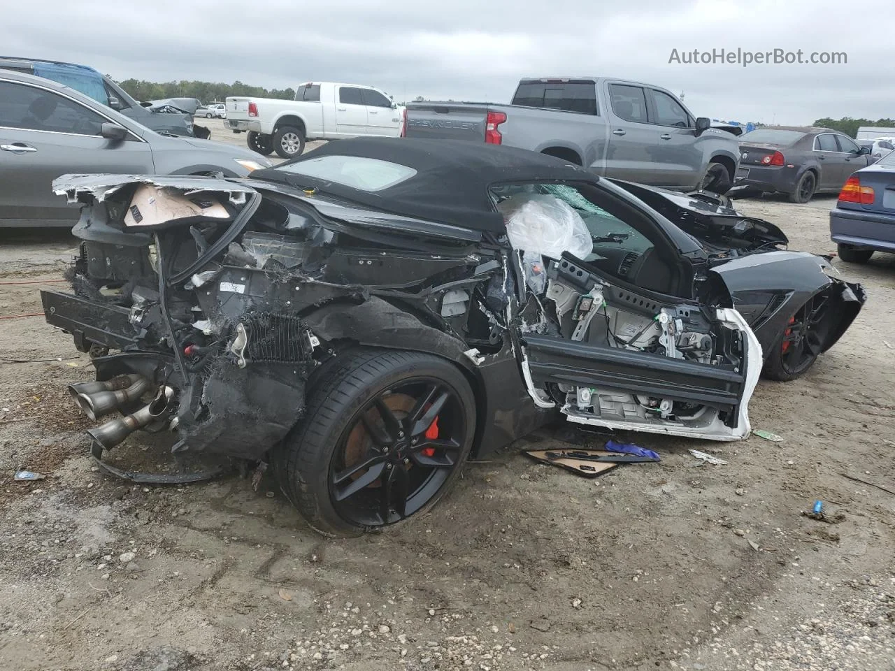 2017 Chevrolet Corvette Stingray Z51 2lt Charcoal vin: 1G1YK3D78H5111117