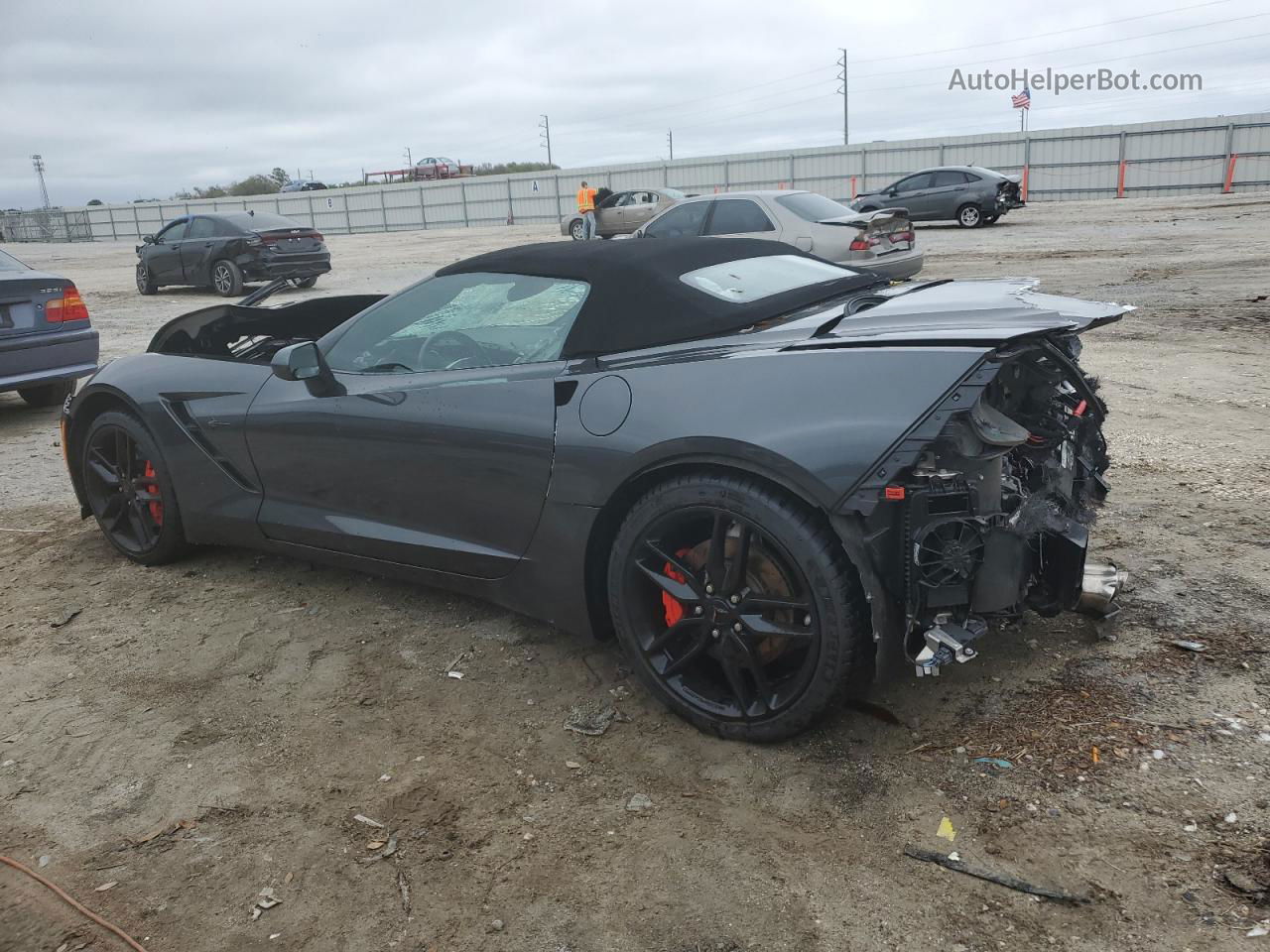 2017 Chevrolet Corvette Stingray Z51 2lt Charcoal vin: 1G1YK3D78H5111117