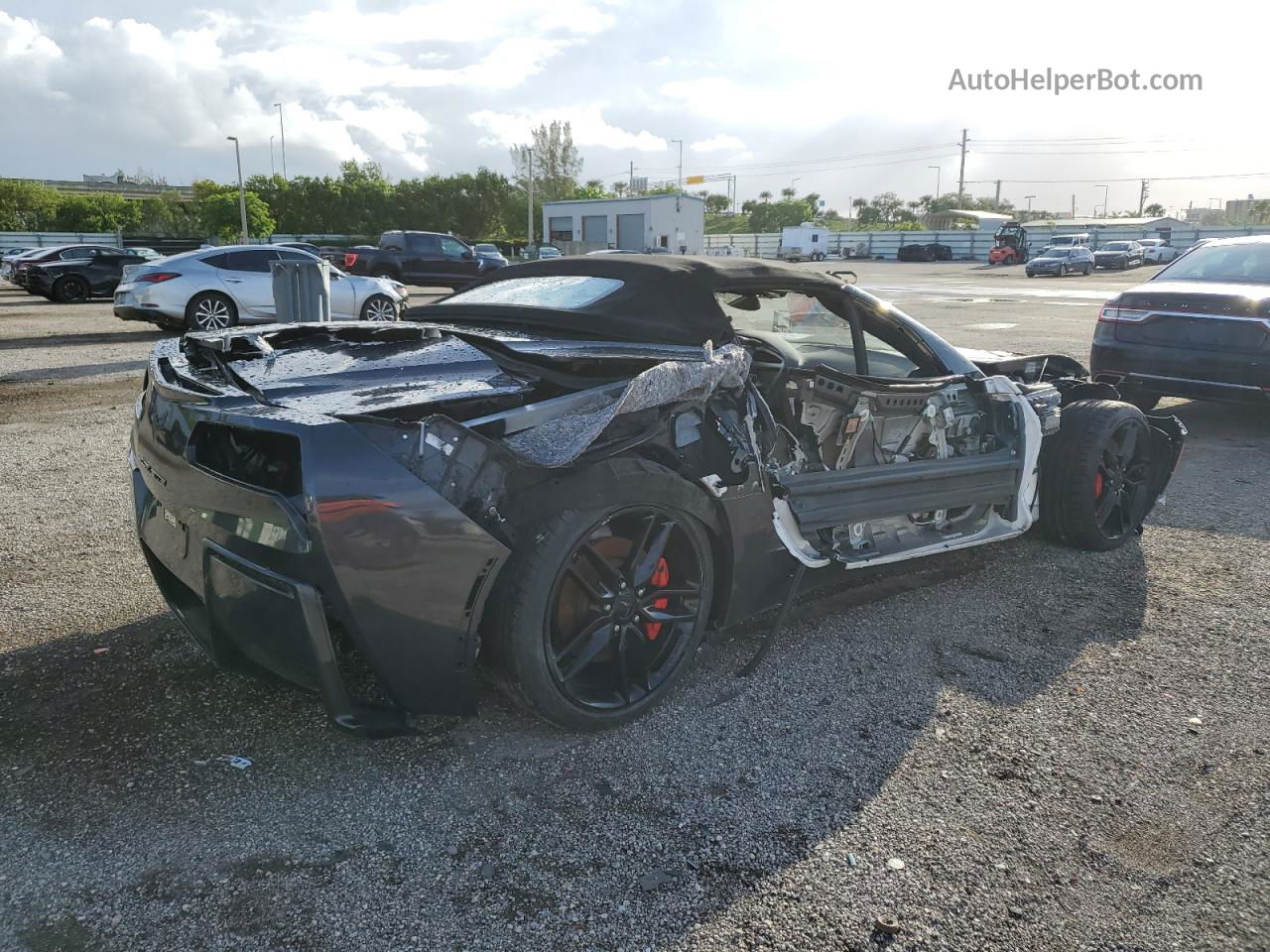 2017 Chevrolet Corvette Stingray Z51 2lt Серый vin: 1G1YK3D78H5111117