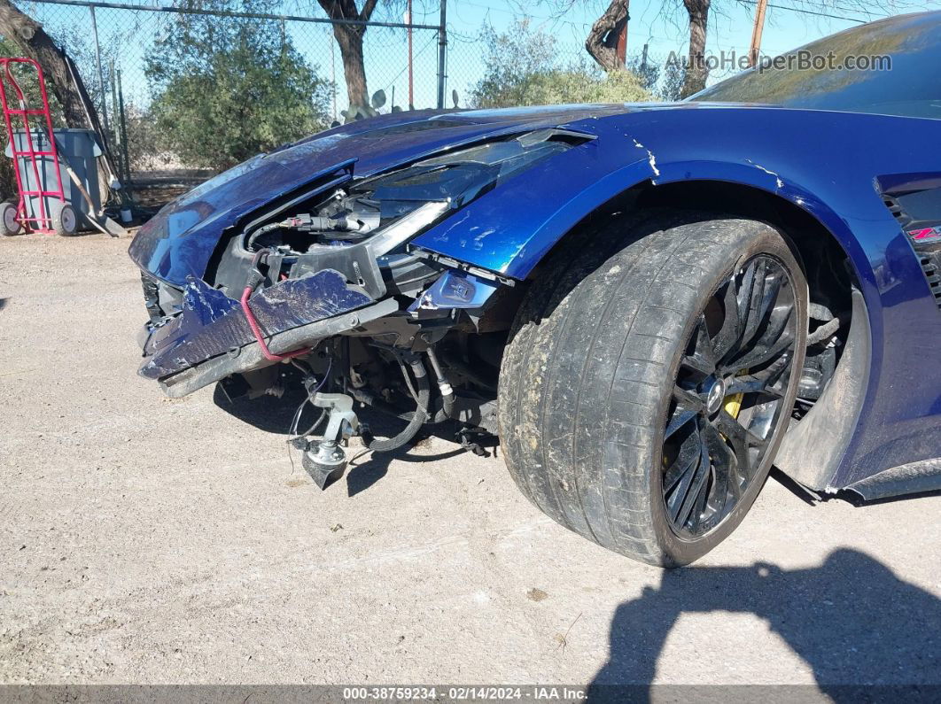 2017 Chevrolet Corvette Z06 Blue vin: 1G1YP2D60H5601845