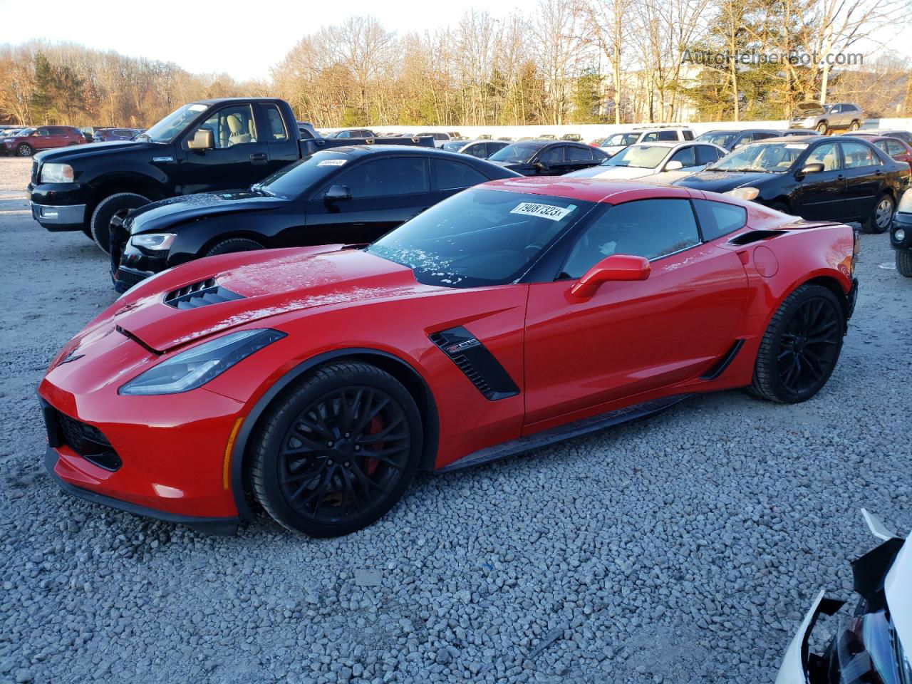 2017 Chevrolet Corvette Z06 1lz Red vin: 1G1YP2D64H5606272