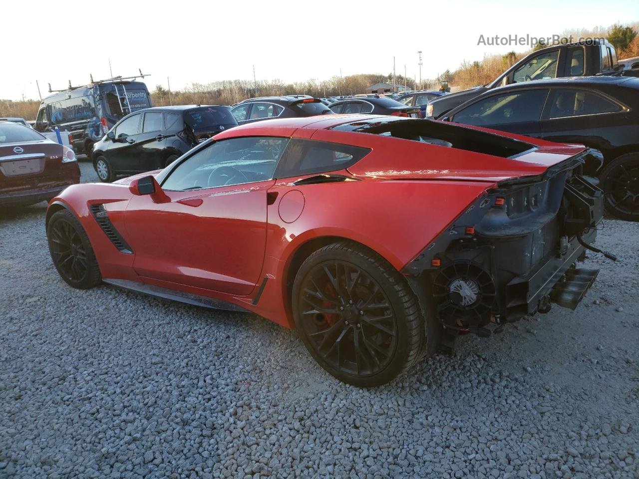 2017 Chevrolet Corvette Z06 1lz Red vin: 1G1YP2D64H5606272