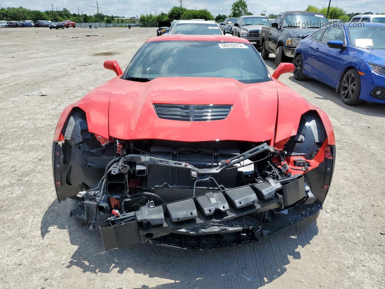 2017 Chevrolet Corvette Z06 2lz Red vin: 1G1YR2D60H5603136