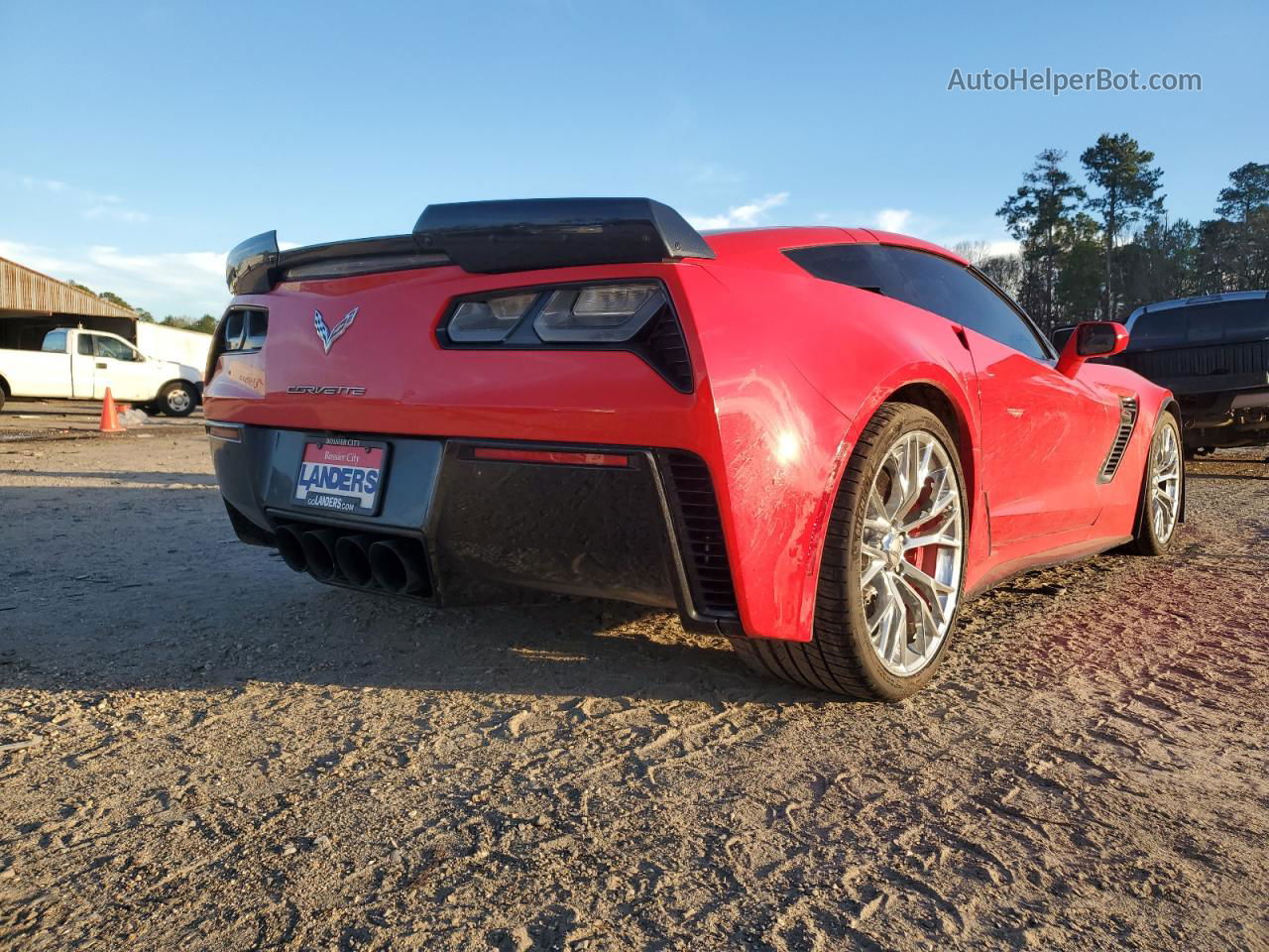 2017 Chevrolet Corvette Z06 2lz Red vin: 1G1YS2D60H5601455