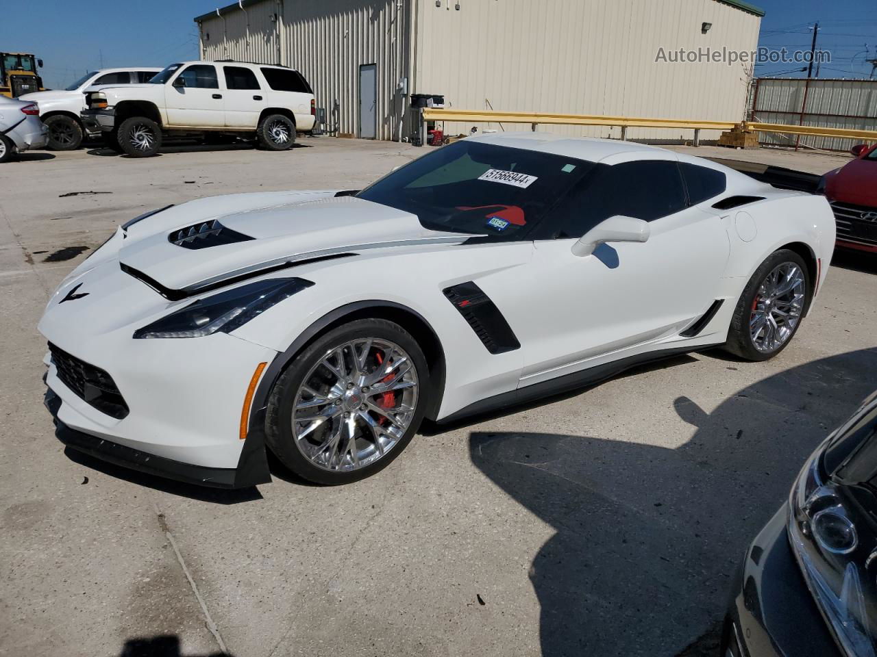 2017 Chevrolet Corvette Z06 2lz White vin: 1G1YS2D60H5602685